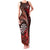 Personalised New Zealand Darts Family Matching Tank Maxi Dress and Hawaiian Shirt Maori Koru Dartboard Red Flame