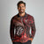 Personalised New Zealand Darts Long Sleeve Polo Shirt Maori Koru Dartboard Red Flame