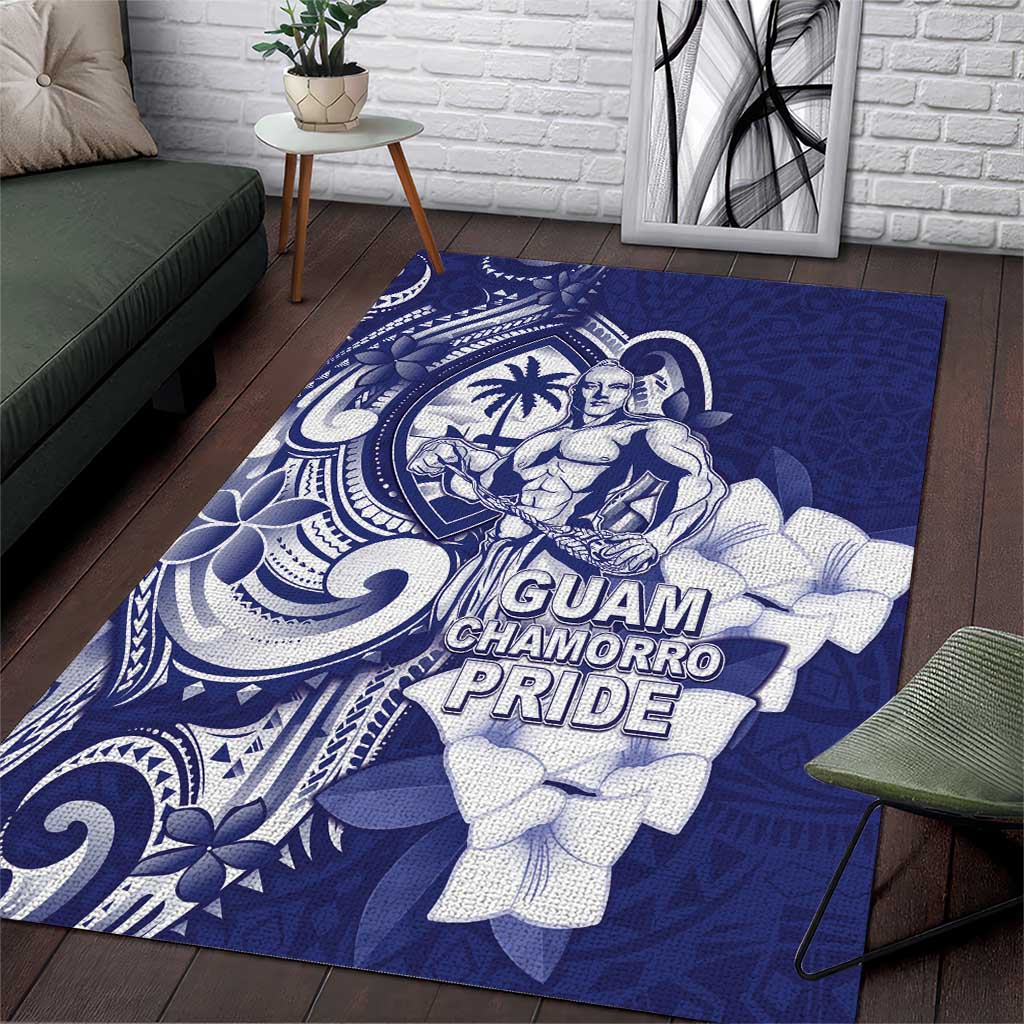 Guam Chief Quipuha Area Rug Polynesian Pattern With Guasali Flowers