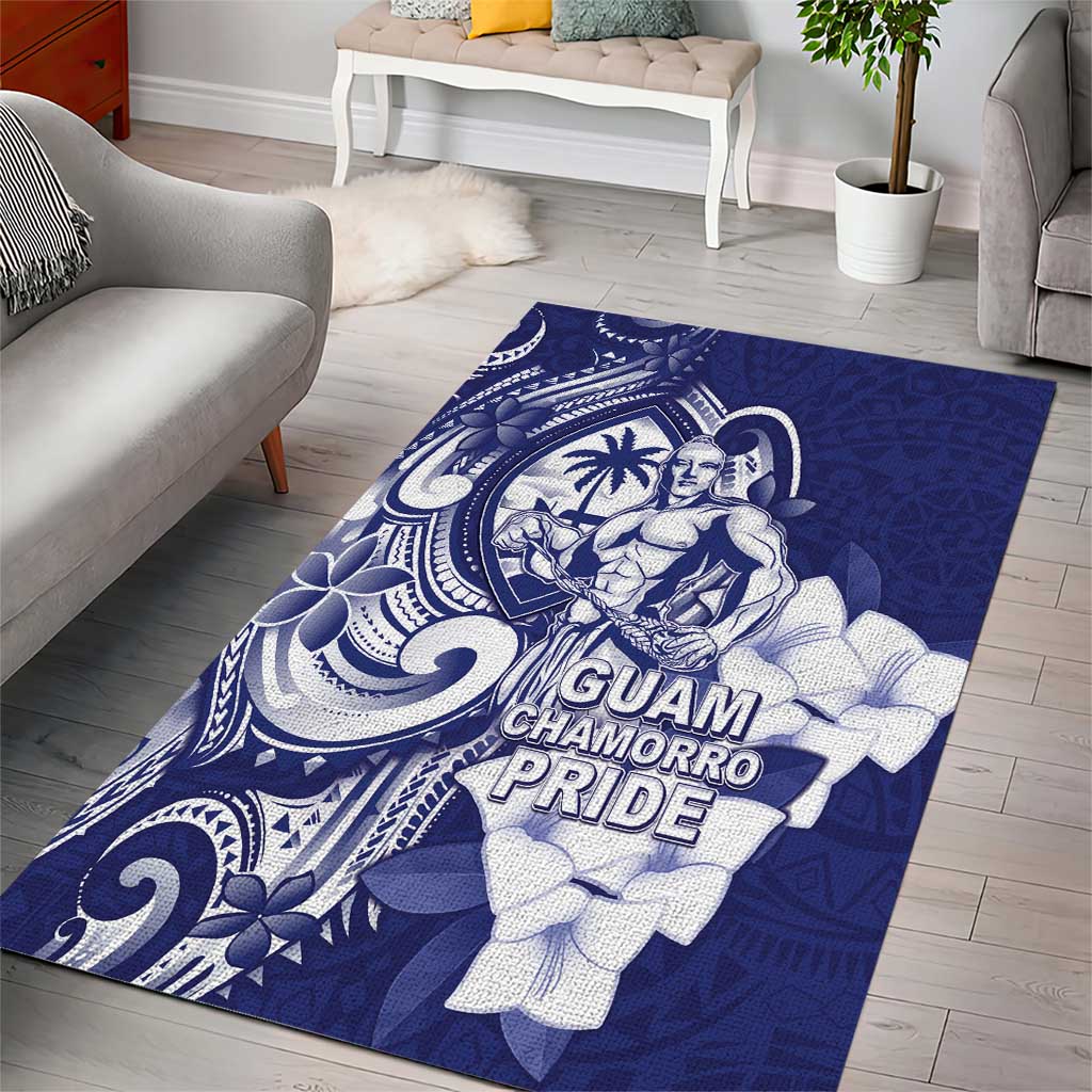Guam Chief Quipuha Area Rug Polynesian Pattern With Guasali Flowers