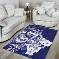 Guam Chief Quipuha Area Rug Polynesian Pattern With Guasali Flowers