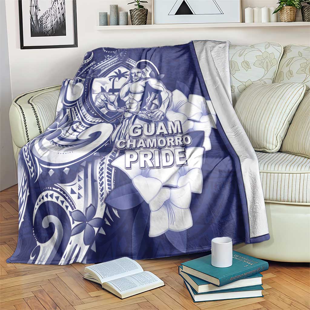 Guam Chief Quipuha Blanket Polynesian Pattern With Guasali Flowers