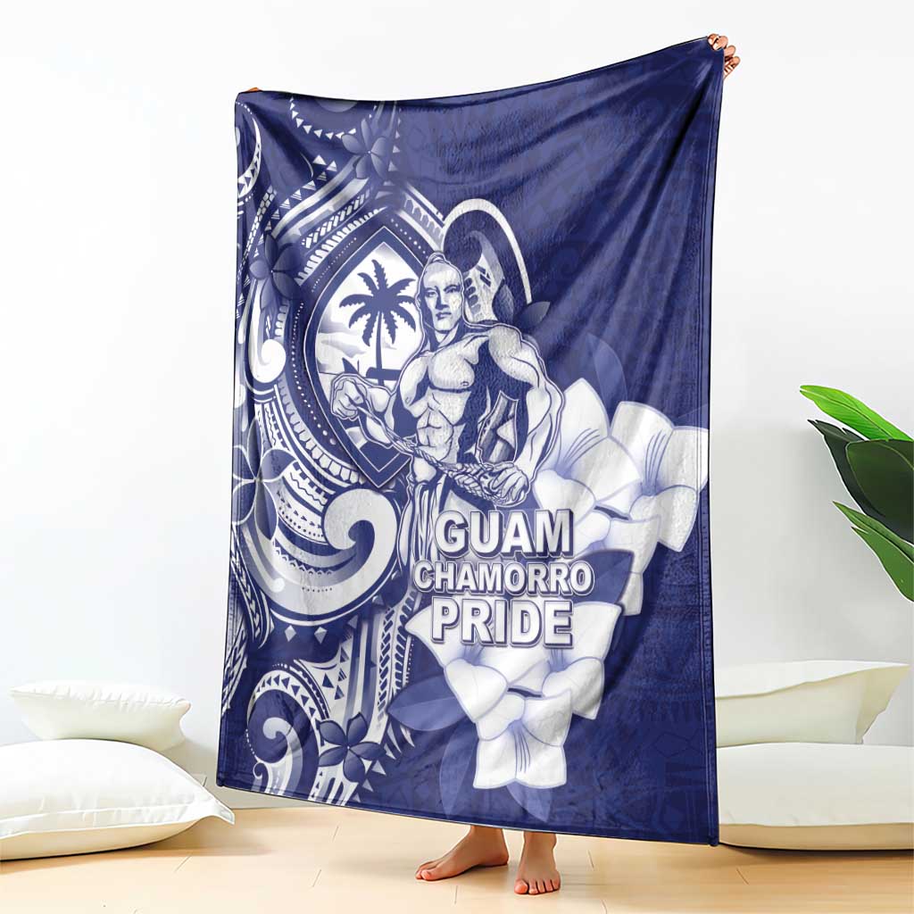 Guam Chief Quipuha Blanket Polynesian Pattern With Guasali Flowers LT05 - Polynesian Pride