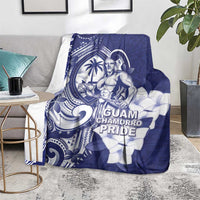 Guam Chief Quipuha Blanket Polynesian Pattern With Guasali Flowers LT05 - Polynesian Pride