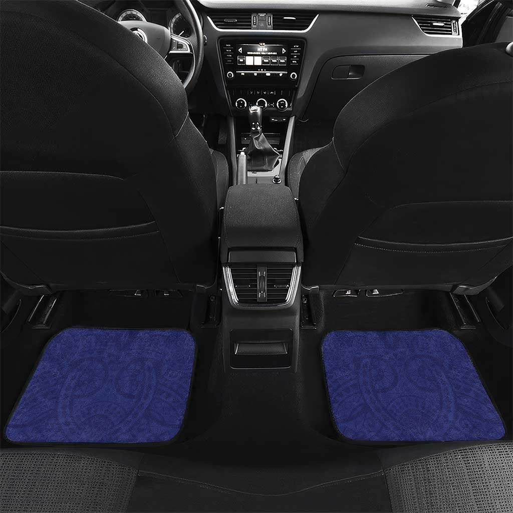 Guam Chief Quipuha Car Mats Polynesian Pattern With Guasali Flowers