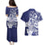 Guam Chief Quipuha Couples Matching Puletasi and Hawaiian Shirt Polynesian Pattern With Guasali Flowers