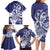 Guam Chief Quipuha Family Matching Long Sleeve Bodycon Dress and Hawaiian Shirt Polynesian Pattern With Guasali Flowers