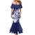 Guam Chief Quipuha Family Matching Mermaid Dress and Hawaiian Shirt Polynesian Pattern With Guasali Flowers