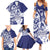Guam Chief Quipuha Family Matching Summer Maxi Dress and Hawaiian Shirt Polynesian Pattern With Guasali Flowers