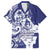 Guam Chief Quipuha Family Matching Summer Maxi Dress and Hawaiian Shirt Polynesian Pattern With Guasali Flowers