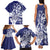 Guam Chief Quipuha Family Matching Tank Maxi Dress and Hawaiian Shirt Polynesian Pattern With Guasali Flowers
