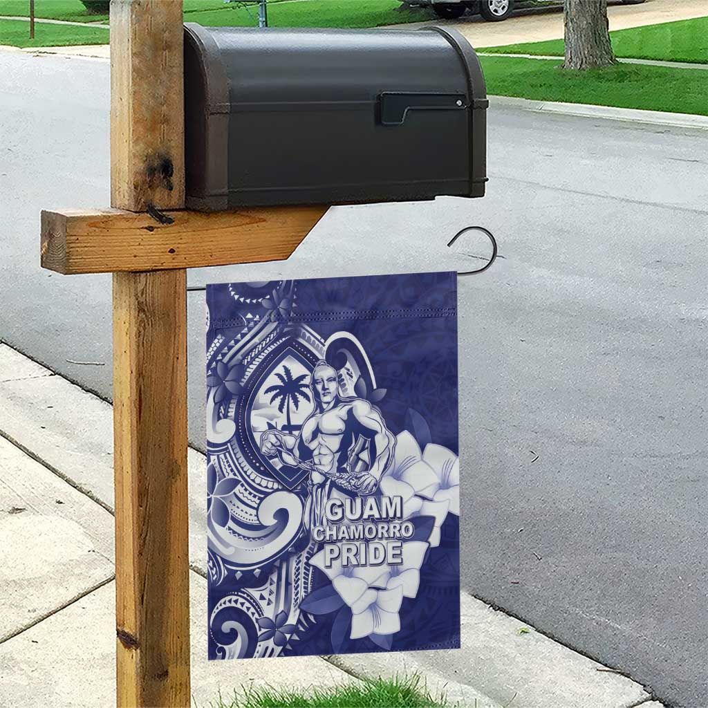 Guam Chief Quipuha Garden Flag Polynesian Pattern With Guasali Flowers