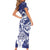 Guam Chief Quipuha Short Sleeve Bodycon Dress Polynesian Pattern With Guasali Flowers