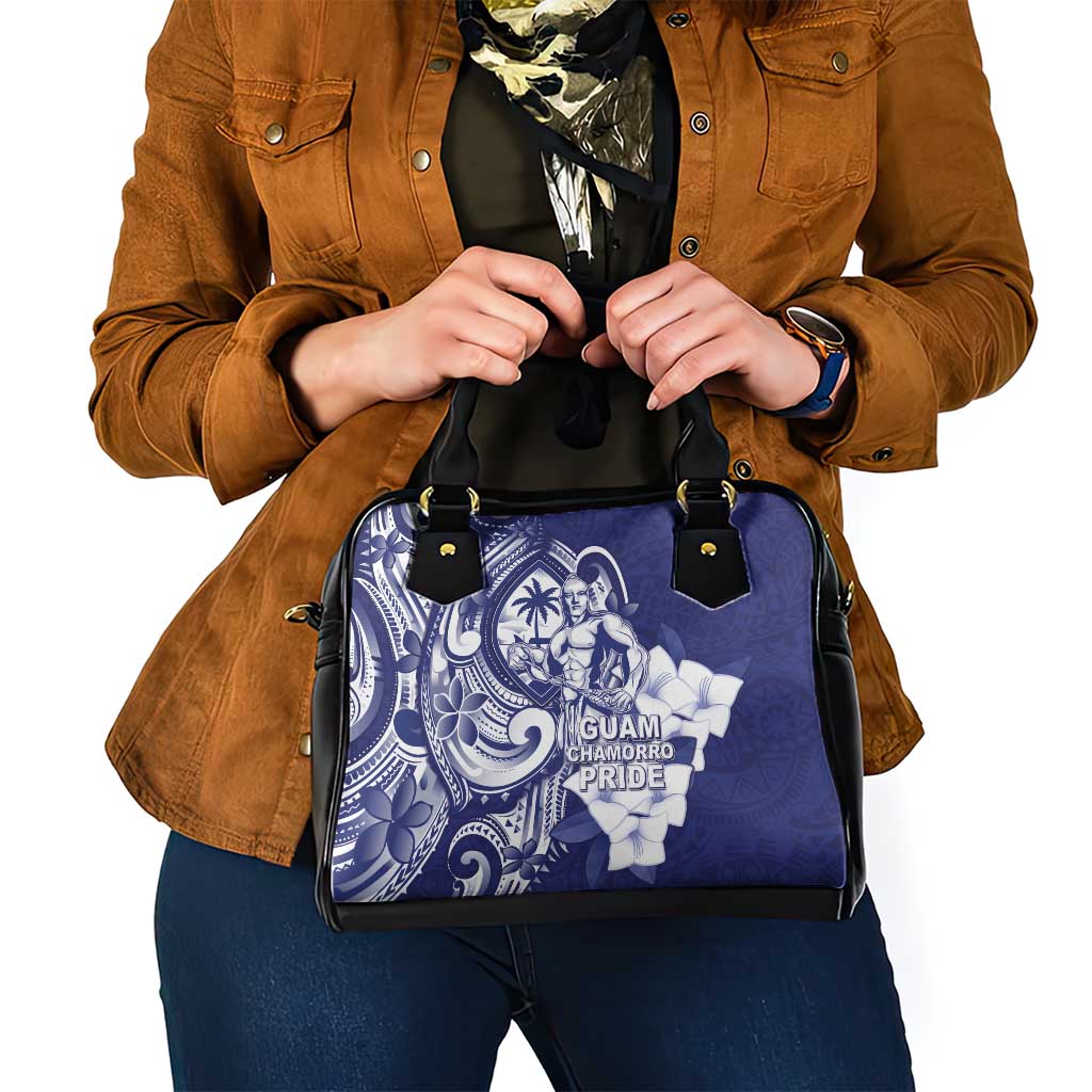 Guam Chief Quipuha Shoulder Handbag Polynesian Pattern With Guasali Flowers LT05 - Polynesian Pride