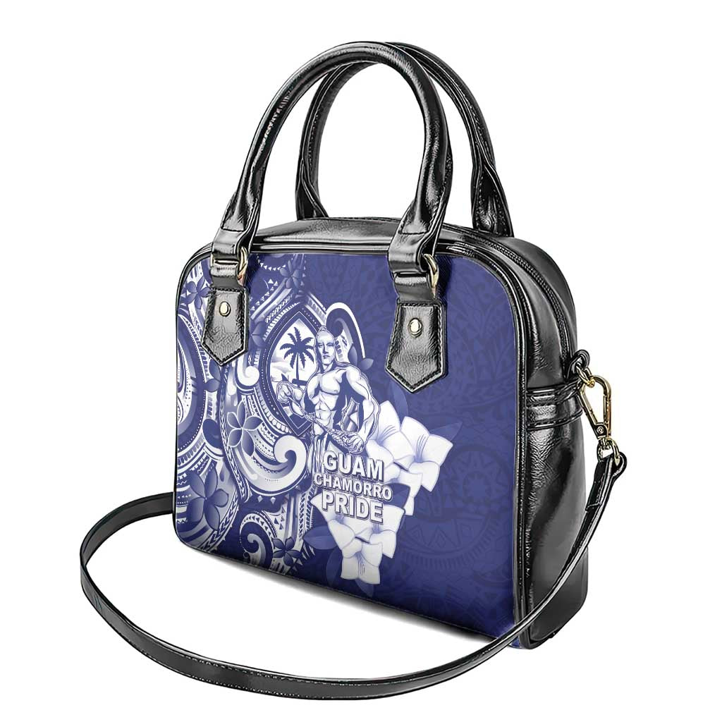 Guam Chief Quipuha Shoulder Handbag Polynesian Pattern With Guasali Flowers LT05 - Polynesian Pride