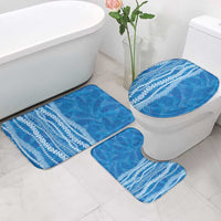 Hawaii Prince Kuhio Bathroom Set Blue Hawaiian Lau Maia With Leis LT05 - Polynesian Pride