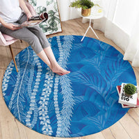 Hawaii Prince Kuhio Round Carpet Blue Hawaiian Lau Maia With Leis LT05 - Polynesian Pride