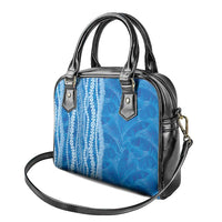 Hawaii Prince Kuhio Shoulder Handbag Blue Hawaiian Lau Maia With Leis LT05 - Polynesian Pride
