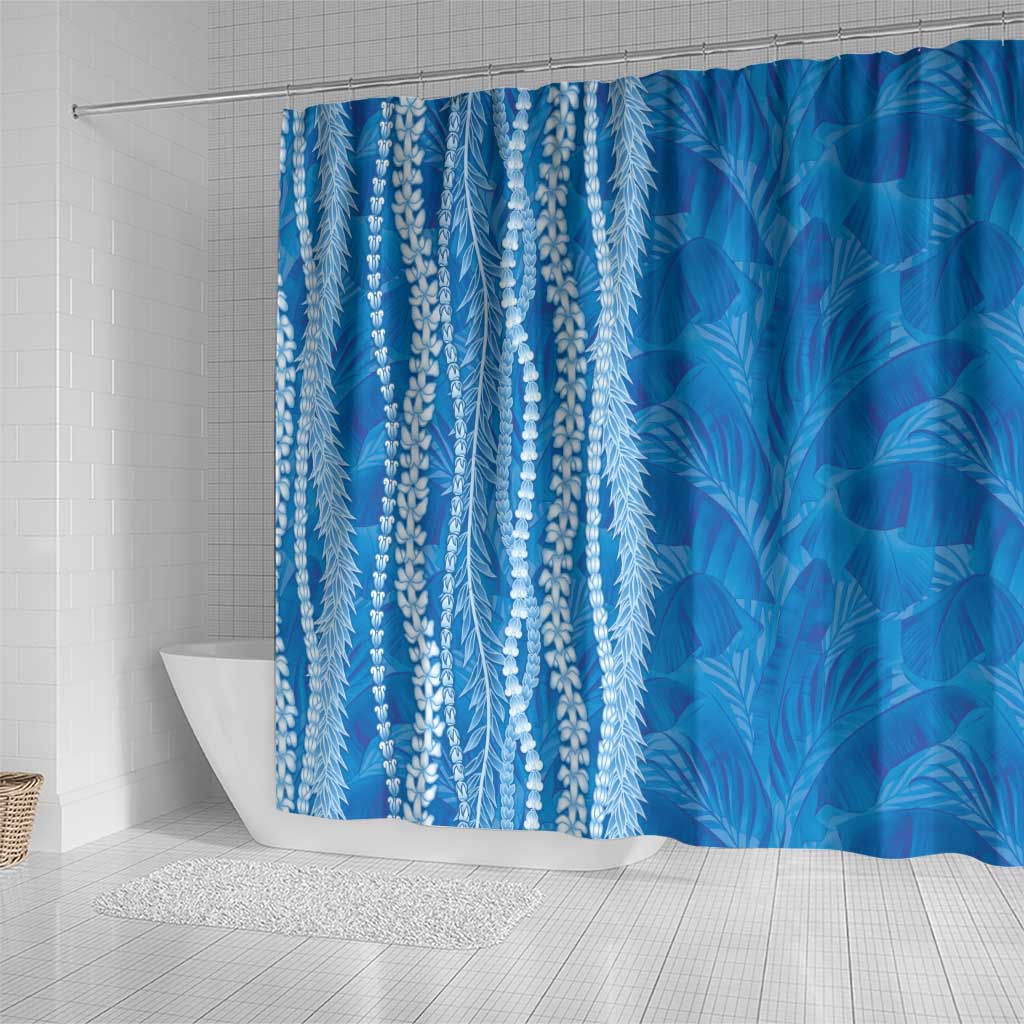 Hawaii Prince Kuhio Shower Curtain Blue Hawaiian Lau Maia With Leis