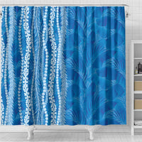 Hawaii Prince Kuhio Shower Curtain Blue Hawaiian Lau Maia With Leis