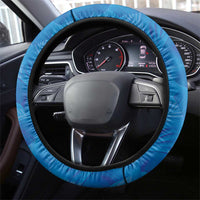 Hawaii Prince Kuhio Steering Wheel Cover Blue Hawaiian Lau Maia With Leis LT05 - Polynesian Pride