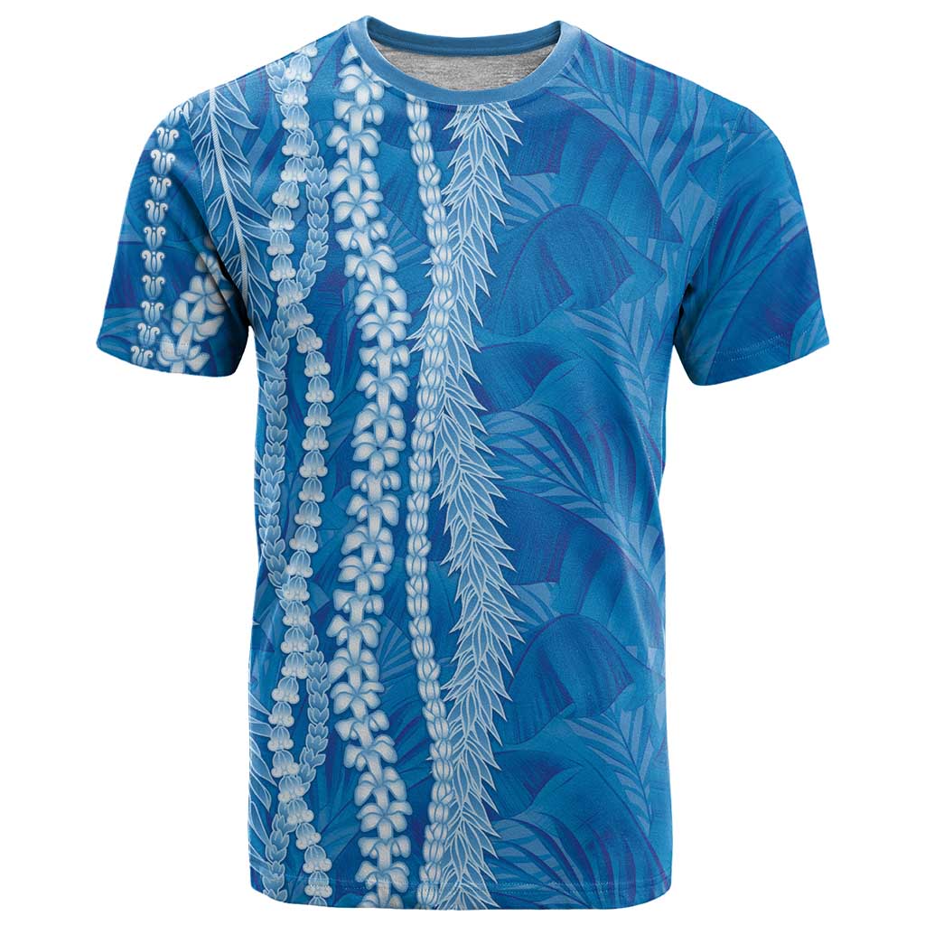 Hawaii Prince Kuhio T Shirt Blue Hawaiian Lau Maia With Leis