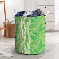 Hawaii Prince Kuhio Laundry Basket Lime Green Hawaiian Lau Maia With Leis