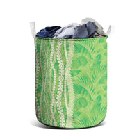 Hawaii Prince Kuhio Laundry Basket Lime Green Hawaiian Lau Maia With Leis