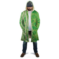 Hawaii Prince Kuhio Cloak Lime Green Hawaiian Lau Maia With Leis LT05 - Polynesian Pride