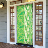 Hawaii Prince Kuhio Door Cover Lime Green Hawaiian Lau Maia With Leis