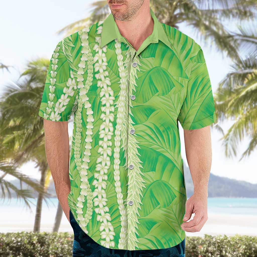Hawaii Prince Kuhio Hawaiian Shirt Lime Green Hawaiian Lau Maia With Leis LT05 - Polynesian Pride