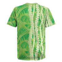 Hawaii Prince Kuhio Rugby Jersey Lime Green Hawaiian Lau Maia With Leis