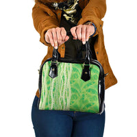 Hawaii Prince Kuhio Shoulder Handbag Lime Green Hawaiian Lau Maia With Leis LT05 One Size Green - Polynesian Pride