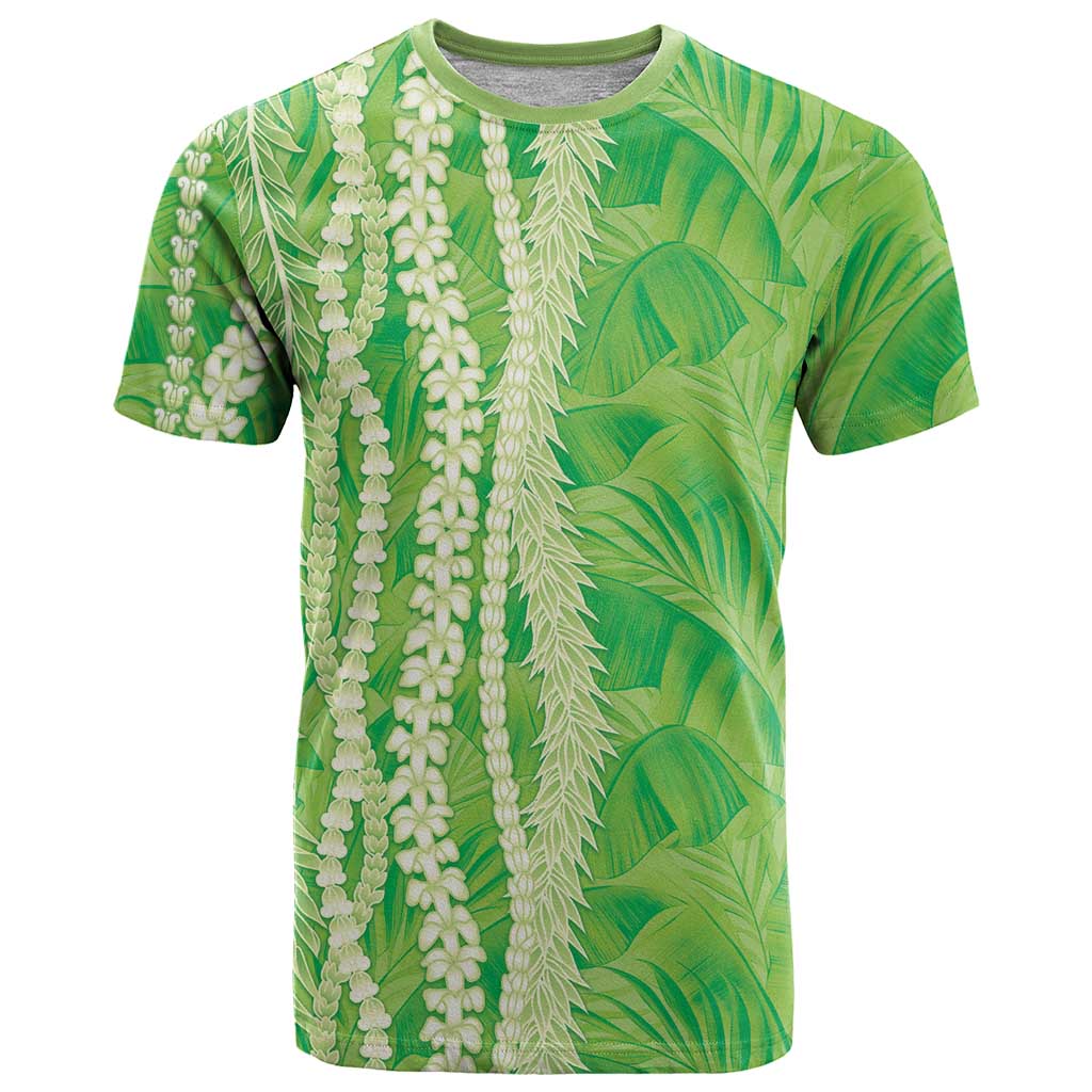 Hawaii Prince Kuhio T Shirt Lime Green Hawaiian Lau Maia With Leis