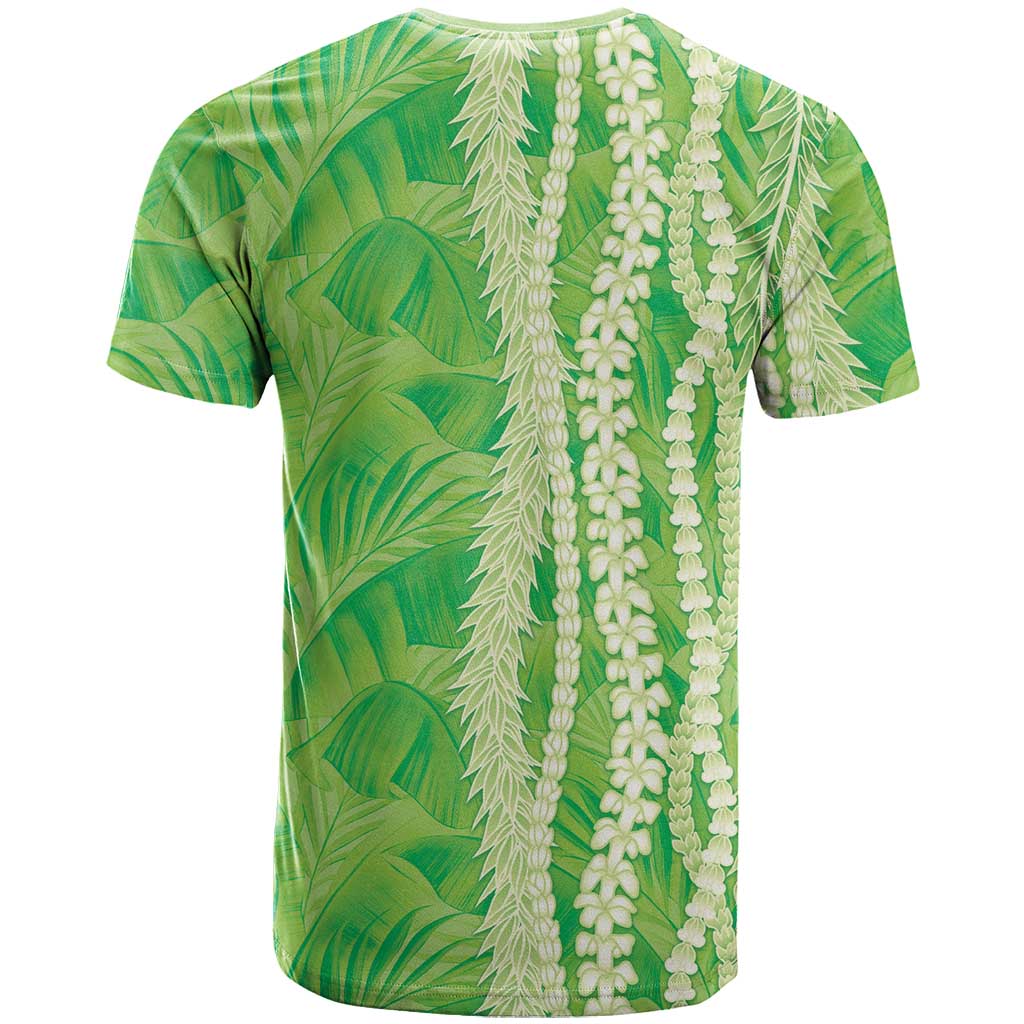 Hawaii Prince Kuhio T Shirt Lime Green Hawaiian Lau Maia With Leis