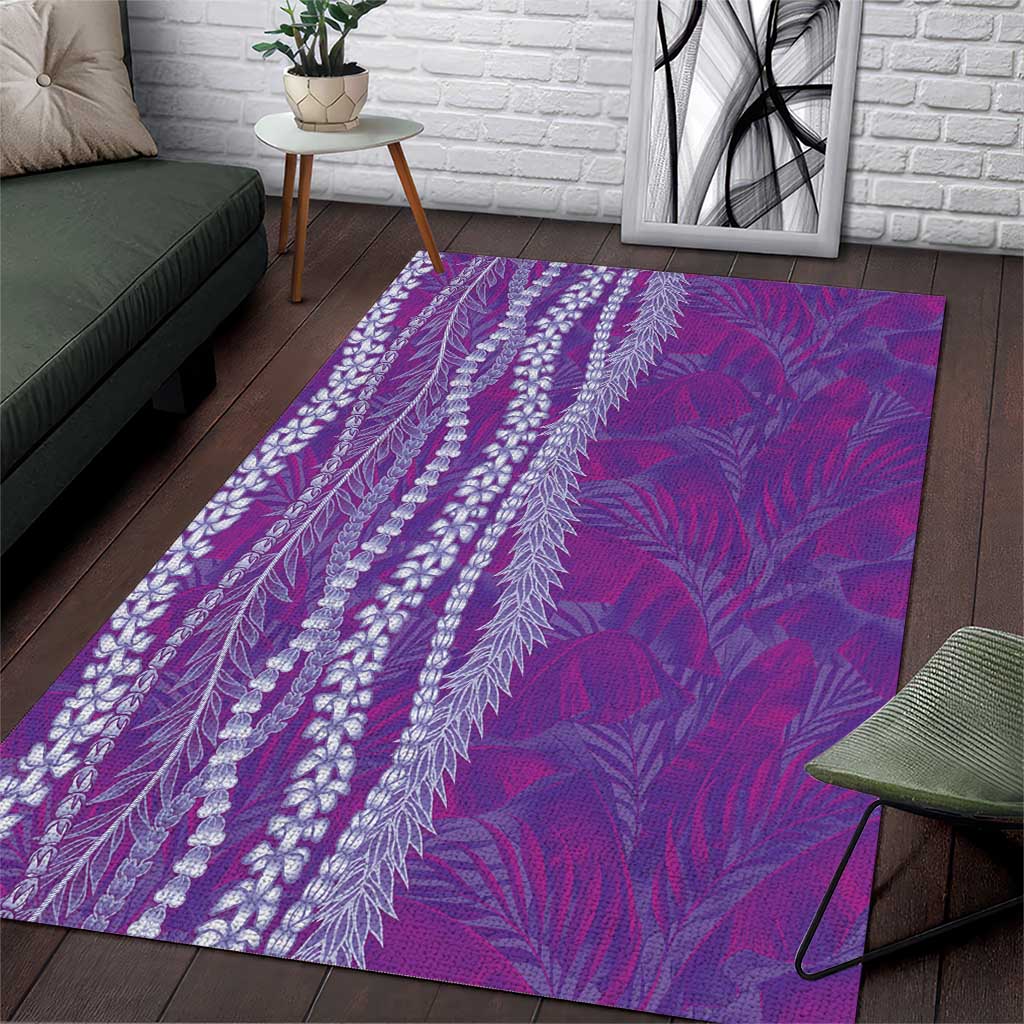 Hawaii Prince Kuhio Area Rug Violet Hawaiian Lau Maia With Leis