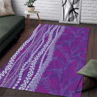 Hawaii Prince Kuhio Area Rug Violet Hawaiian Lau Maia With Leis