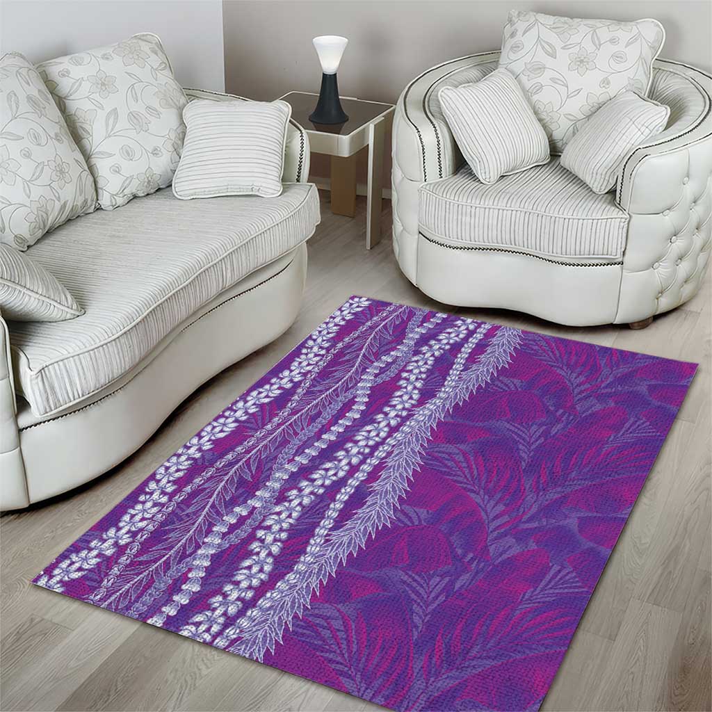 Hawaii Prince Kuhio Area Rug Violet Hawaiian Lau Maia With Leis
