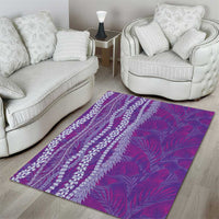 Hawaii Prince Kuhio Area Rug Violet Hawaiian Lau Maia With Leis