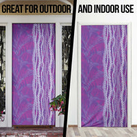 Hawaii Prince Kuhio Door Cover Violet Hawaiian Lau Maia With Leis