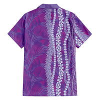 Hawaii Prince Kuhio Hawaiian Shirt Violet Hawaiian Lau Maia With Leis LT05 - Polynesian Pride