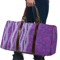 Hawaii Prince Kuhio Travel Bag Violet Hawaiian Lau Maia With Leis