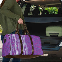 Hawaii Prince Kuhio Travel Bag Violet Hawaiian Lau Maia With Leis