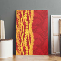 Hawaii Prince Kuhio Canvas Wall Art Red Hawaiian Lau Maia With Leis LT05 - Polynesian Pride