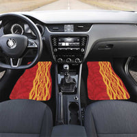 Hawaii Prince Kuhio Car Mats Red Hawaiian Lau Maia With Leis