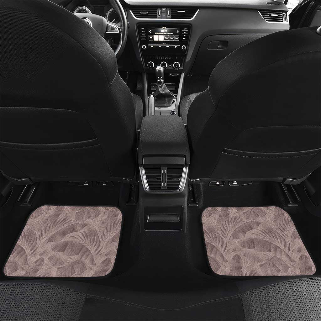 Hawaii Prince Kuhio Car Mats Mocha Hawaiian Lau Maia With Leis