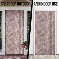 Hawaii Prince Kuhio Door Cover Mocha Hawaiian Lau Maia With Leis