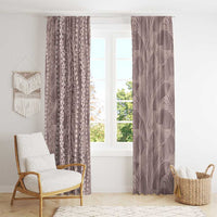 Hawaii Prince Kuhio Window Curtain Mocha Hawaiian Lau Maia With Leis LT05 - Polynesian Pride