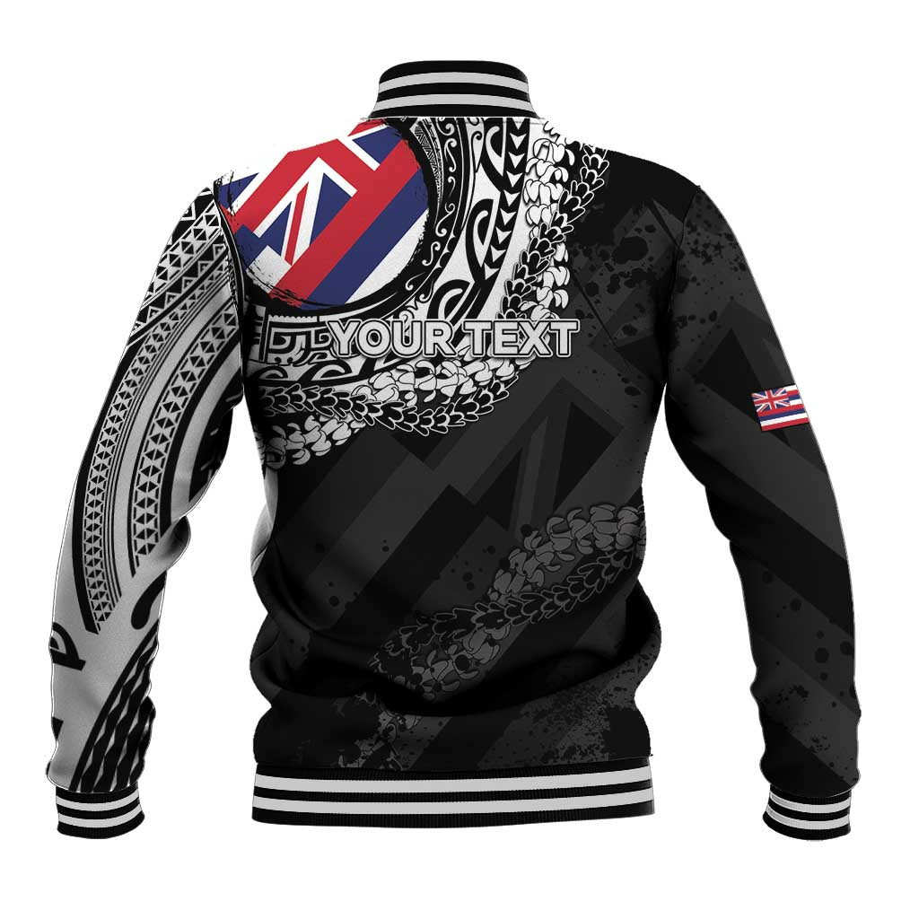 Personalised Hawaii Prince Kuhio Baseball Jacket Hawaiian Maile Lei
