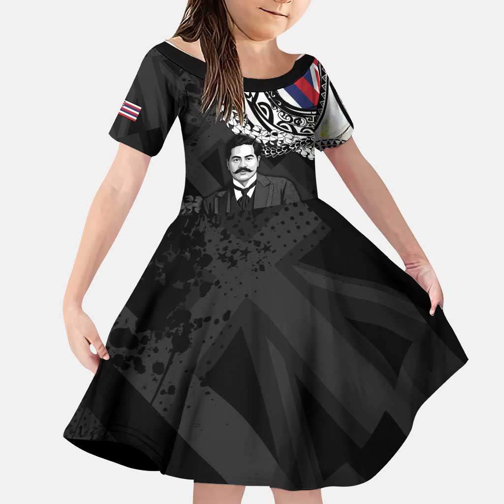 Personalised Hawaii Prince Kuhio Family Matching Mermaid Dress and Hawaiian Shirt Hawaiian Maile Lei